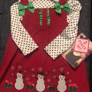 Toddler Girls Holiday 2 piece Dress